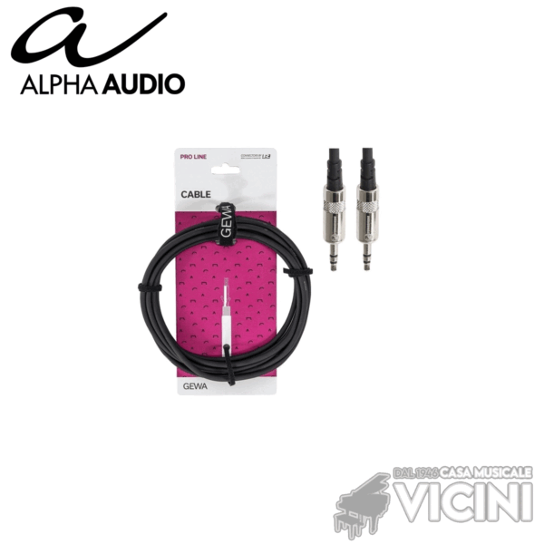 CAVO ALPHA AUDIO PRO MINIJACK - MINIJACK  1,5mt