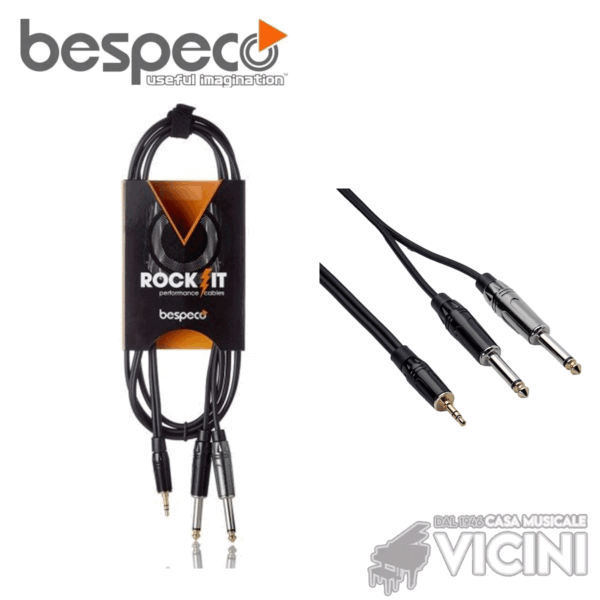 CAVO BESPECO MINI JACK - 2 JACK 3mt