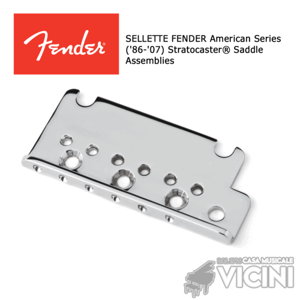 PIASTRA FENDER American Series/American Standard Strat® Bridge Plate ('86-'07)