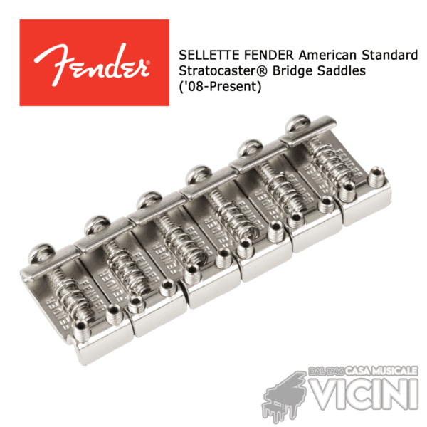 SELLETTE FENDER American Standard Stratocaster® Bridge Saddles ('08-Present)