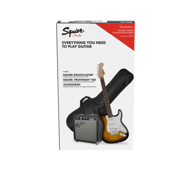 CHIT. FENDER STRATO SQUIER PACK 10G SUNBURST